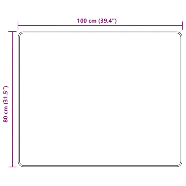 Mitmevärviline põrandavaip Marsa, polüester-veluur, libisemisvastase PVC alusega, 100 x 80 cm – 7