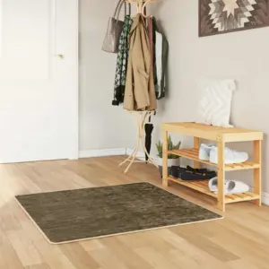 Libisemisvastane madala karvaga vaip Marsa, metsaroheline, 100 x 100 cm