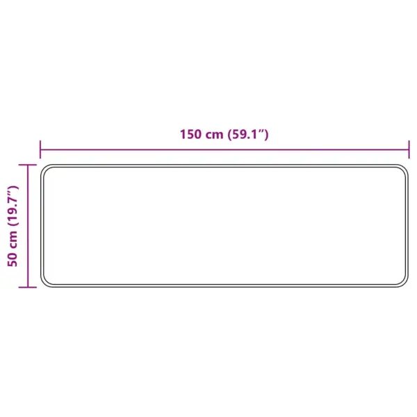 Marsa metsaroheline koridorivaip libisemisvastase PVC alusega, 150 x 50 cm – 7