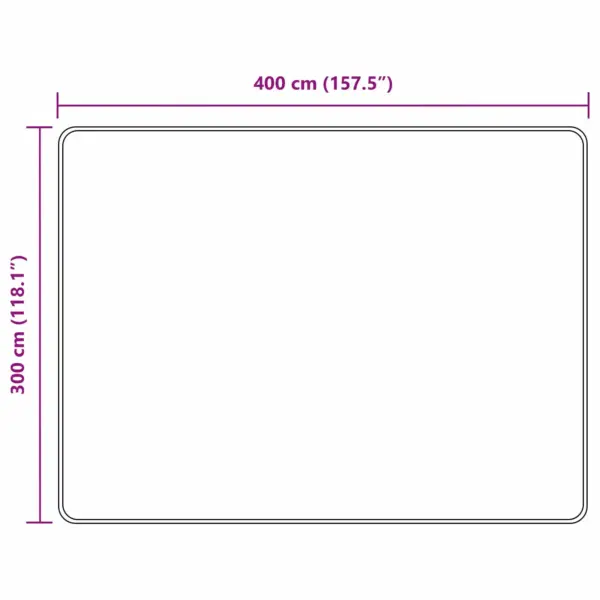 Madal vaip Marsa, metsaroheline, libisemiskindla PVC põhjaga, 400 x 300 cm – 7