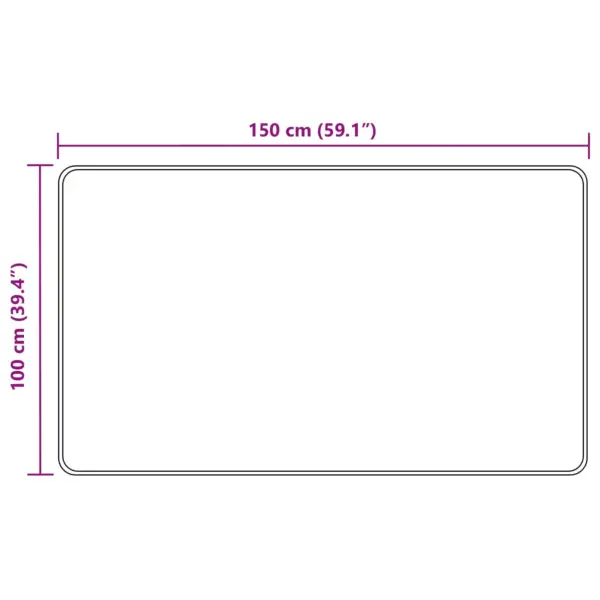 Marsa vaip libisemiskindla PVC-alusega, metsaroheline, 150 x 100 cm – 7