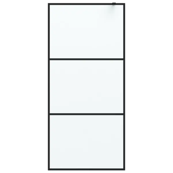 Matt dušisein musta alumiiniumraamiga, ESG-klaas, 90 x 195 cm – 3
