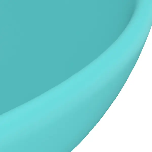 Ümmargune matt heleroheline keraamiline valamu kapi peale, 32,5 x 14 cm – 5