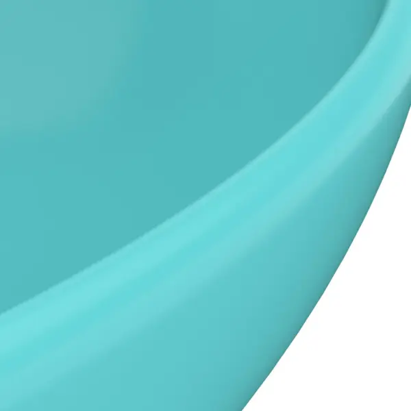 Ovaalne keraamiline valamu kapi peale, matt heleroheline, 40 x 33 cm – 5