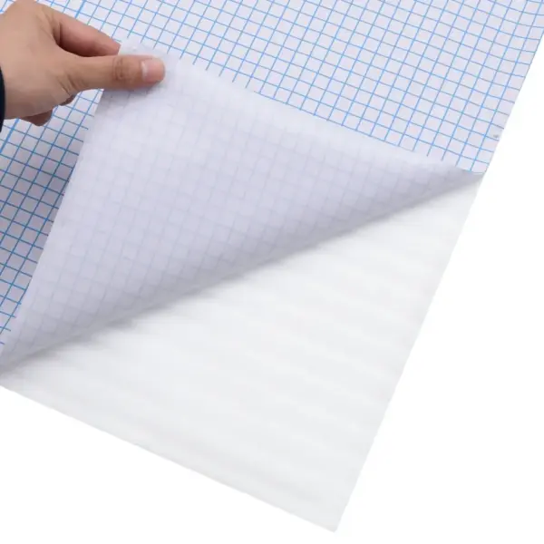 Matt triibuline aknakile privaatsuseks, valge iseliimuv PVC, 45 x 2000 cm – 6