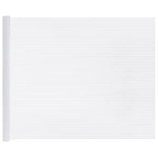 Matt triibuline iseliimuv aknakile, valge PVC, 60 x 2000 cm – 5