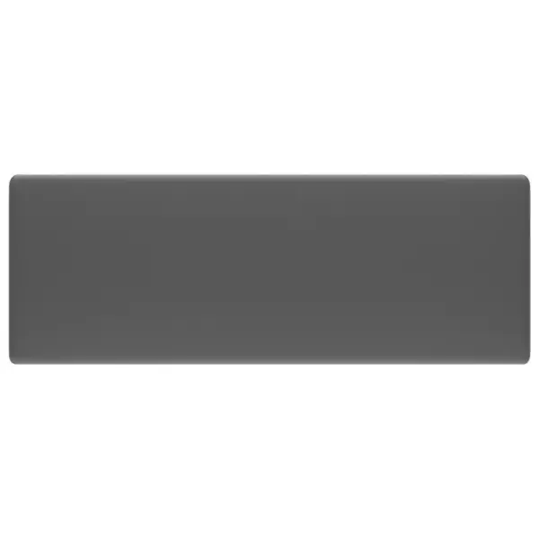 Kandiline keraamiline valamu ülevooluga, matt tumehall, 41 x 41 cm – 2