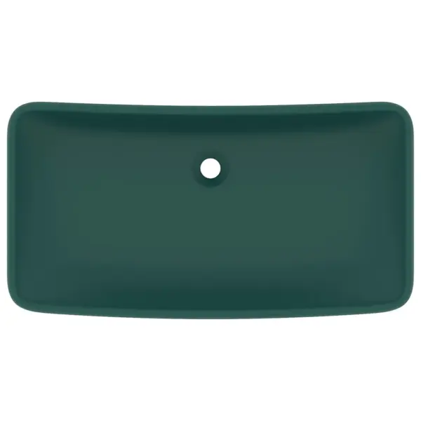 Kandiline matt tumeroheline keraamiline valamukauss, 71 x 38 cm, kapi peale – 3