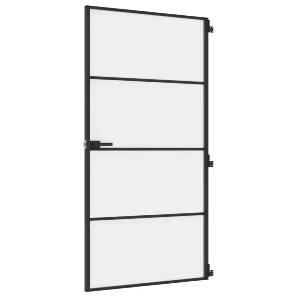 Mattklaasist siseuks musta alumiiniumraamiga, 102,5 x 201,5 cm – 2