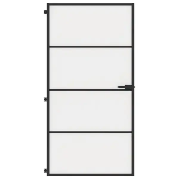 Mattklaasist siseuks musta alumiiniumraamiga, 102,5 x 201,5 cm – 3