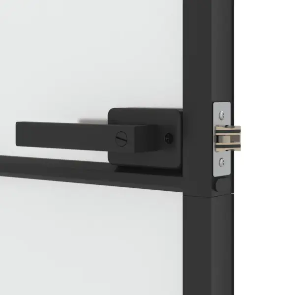 Mattklaasist siseuks musta alumiiniumraamiga, 102,5 x 201,5 cm – 7