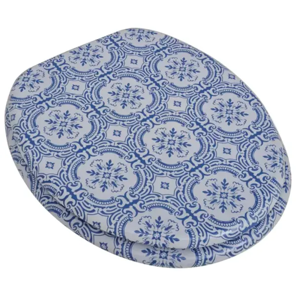 MDFist WC-prill-laud kaanega, portselani disain, reguleeritavad hinged, 43,7 x 37,8 cm – 2