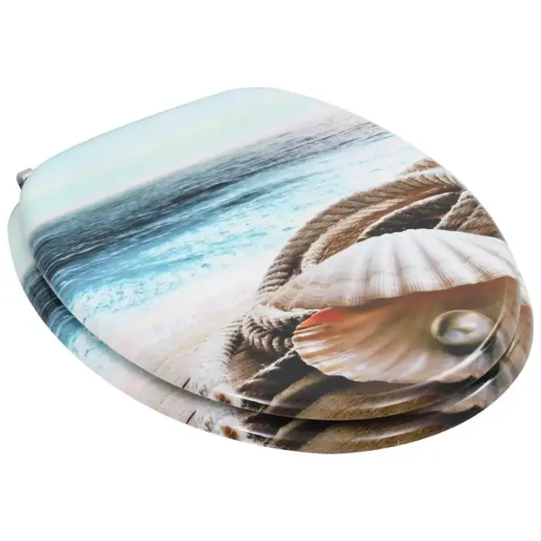 Merekarpide disainiga MDF WC-prill-lauad kaantega, reguleeritavate hingedega, 2 tk – 4