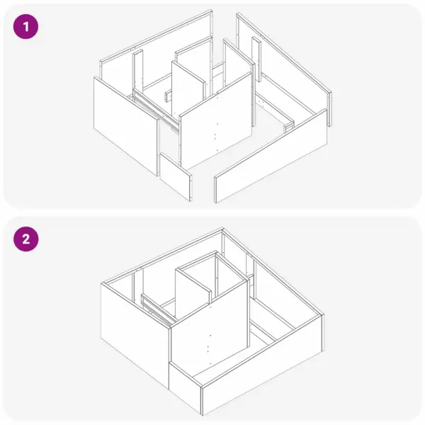 Metallist aia istutuskast, pruun, 80 x 80 x 50 cm – 12