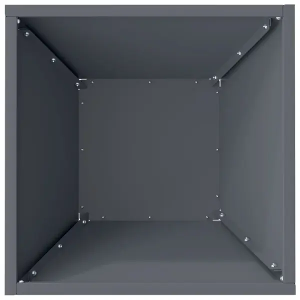 Metallist aia istutuspotid, 5 tk, trapetsikujulised, antratsiit, 35 x 35 x 15 cm – 9