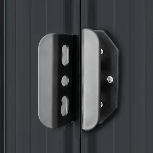 Metallist aiakuur lükandustega, antratsiithall, 257 x 298 x 178 cm – 9