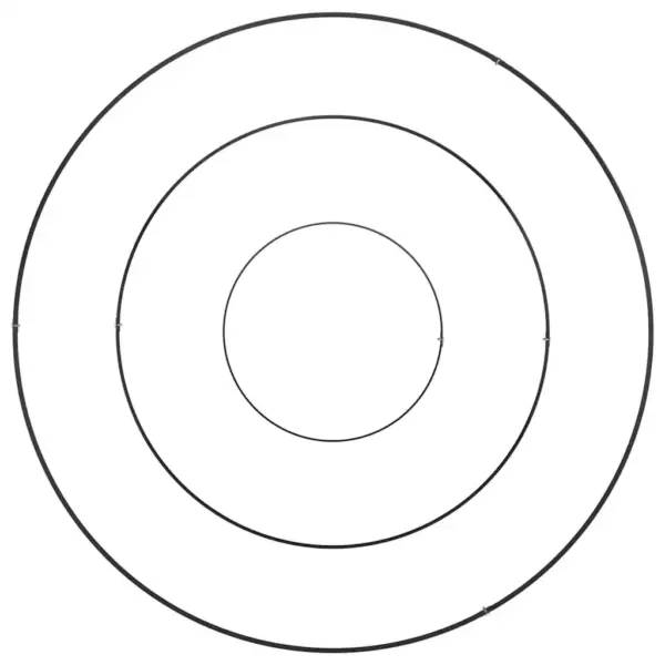 Metallist aiapeenar, must, 90 x 90 x 20 cm – 8