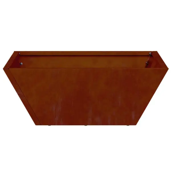 Metallist aiapott roostepruun, trapetsikujuline, 40 x 40 x 15 cm – 6