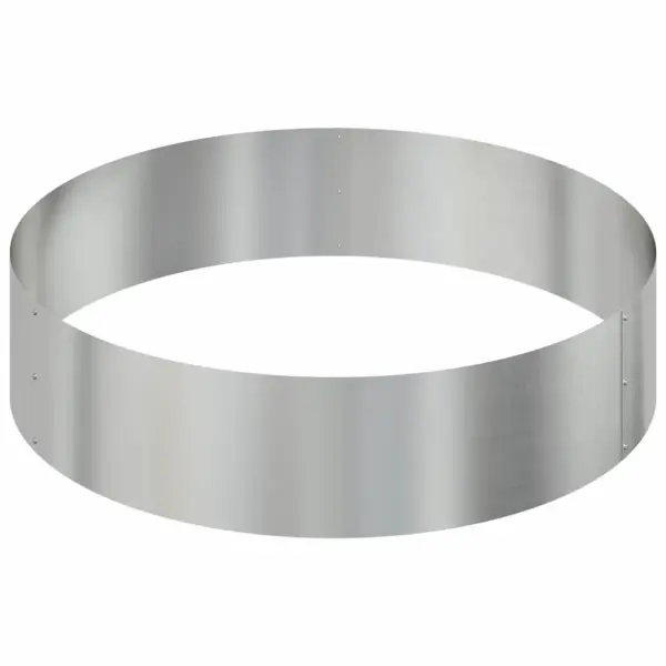 Metallist istutuskast aeda, hõbedane tsinkteras, 90 x 90 x 20 cm – 5