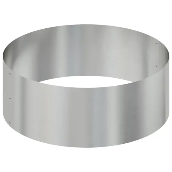 Metallist istutuskast aeda, hõbedane tsinkteras, 90 x 90 x 20 cm – 6