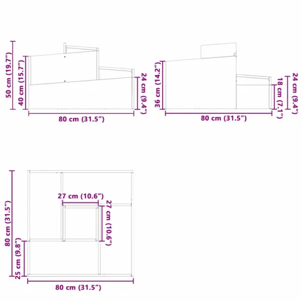 Aia istutuskast metallist, küps roheline, 80 x 80 x 50 cm – 12