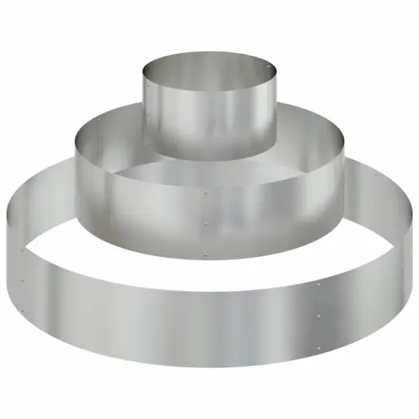 Metallist aia istutuspeenar, hõbedane tsingitud teras, 120 x 120 x 20 cm – 2