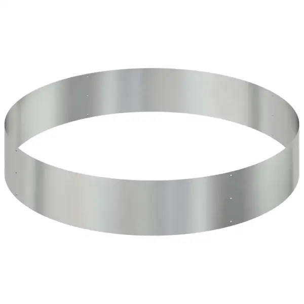 Metallist aia istutuspeenar, hõbedane tsingitud teras, 120 x 120 x 20 cm – 5