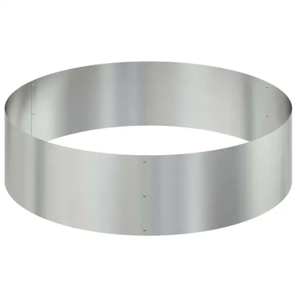 Metallist aia istutuspeenar, hõbedane tsingitud teras, 120 x 120 x 20 cm – 6