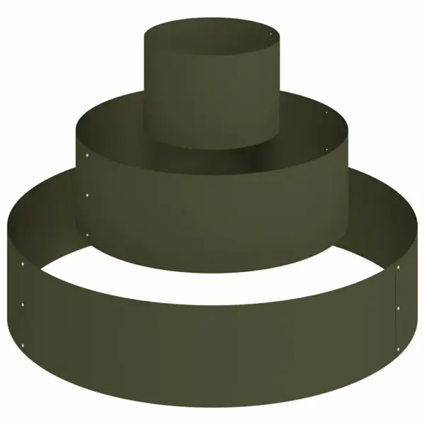 Metallist istutuspeenar aeda, oliivroheline, külmvaltsitud terasest, 90 x 90 x 20 cm – 2