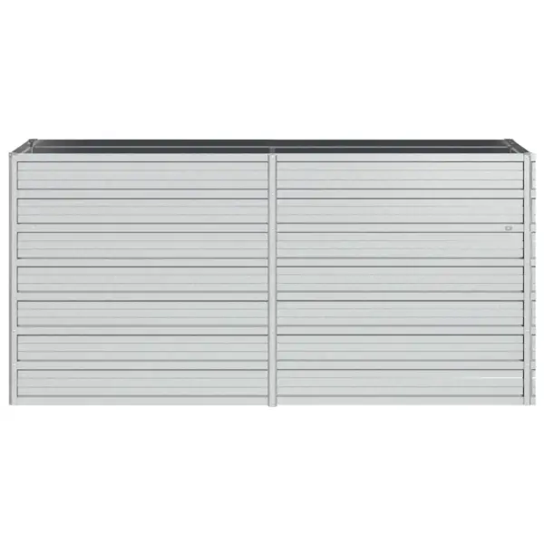 Metallist peenrakast kõrgpeenar, 160 x 40 x 77 cm, tsingitud teras, hõbedane – 4