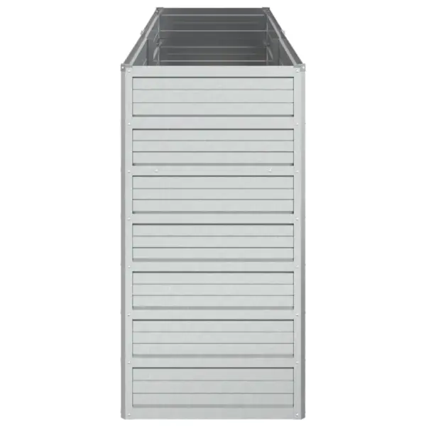 Metallist peenrakast kõrgpeenar, 160 x 40 x 77 cm, tsingitud teras, hõbedane – 5