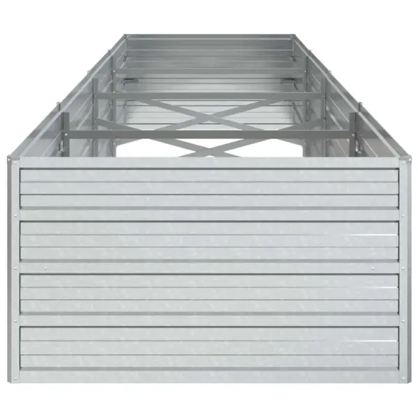 Tsingitud terasest peenrakast avatud põhjaga, 320 x 80 x 45 cm, hõbedane – 5