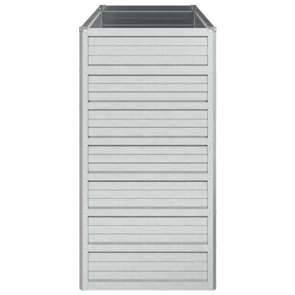 Metallist peenrakast, 100 x 40 x 77 cm, tsingitud teras, hõbedane – 5