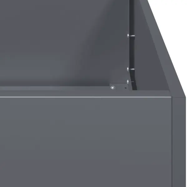 Metallist taimekast antratsiithall, avatud põhjaga, 100 x 100 x 40 cm – 7
