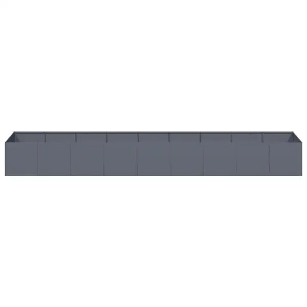 Antratsiithall külmvaltsitud terasest taimekast avatud põhjaga, 360 x 80 x 40 cm – 4