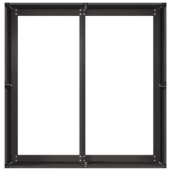 Metallist taimekast avatud põhjaga, must, 80 x 80 x 40 cm – 5