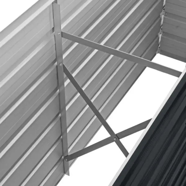 Metallist taimelava aeda antratsiithall tsingitud teras 160 x 40 x 45 cm – 6