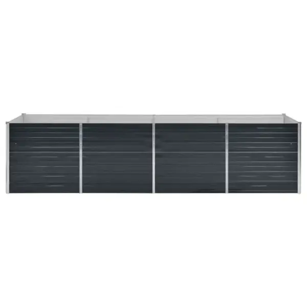Metallist aia taimelava avatud põhjaga, antratsiithall, tsingitud teras, 320 x 80 x 77 cm – 4