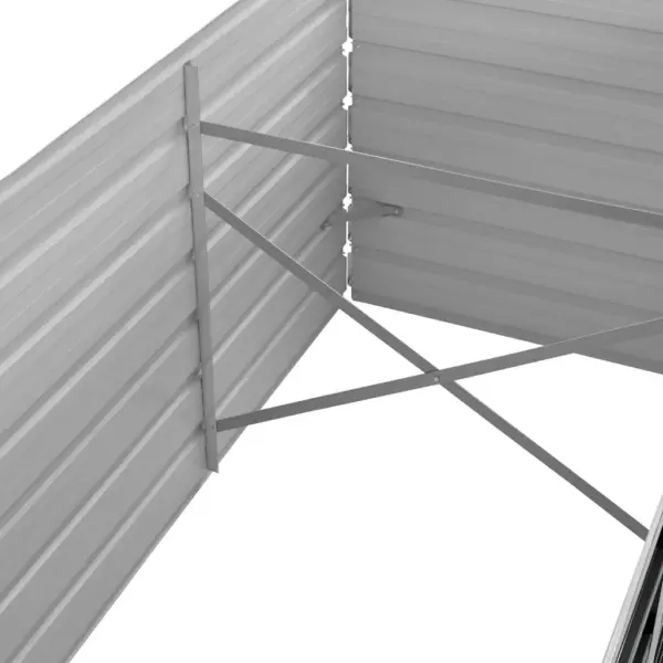 Metallist aia taimelava avatud põhjaga, antratsiithall, tsingitud teras, 320 x 80 x 77 cm – 6