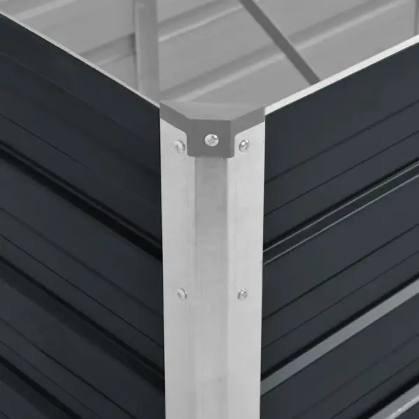 Metallist aia taimelava avatud põhjaga, antratsiithall, tsingitud teras, 320 x 80 x 77 cm – 7