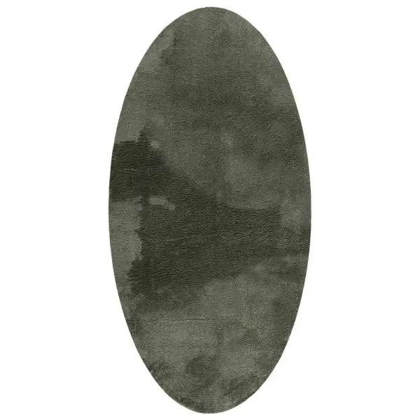 Libisemisvastane ovaalne alavaip HUARTE, metsaroheline, 80 x 150 cm, 100% polüester – 2