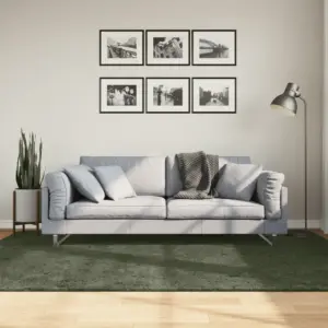 Pestav lühikese karvaga vaip HUARTE, metsaroheline, 160 x 230 cm