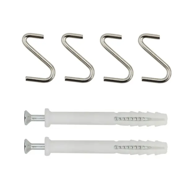 Mikrolaineahju kapp 4 riiuliga tarvikute konksudega, valge, 60 x 39,6 x 123 cm, tehispuit ja teras – 7