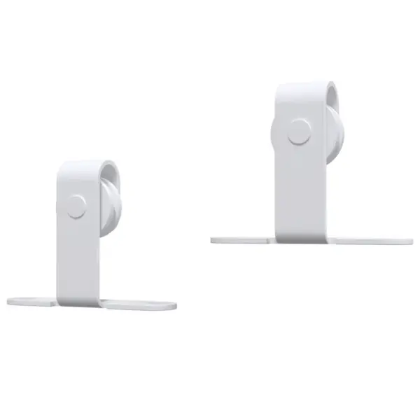 Valge minisuuruses liugukse komplekt kapiuksele, pulbervärvitud süsinikteras, 200 cm – 5