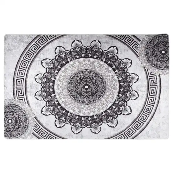 Pestav libisemisvastane vaip, pehme samet, 160 x 230 cm, mitmevärviline hall – 2