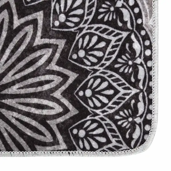 Pestav libisemisvastane vaip, pehme samet, 160 x 230 cm, mitmevärviline hall – 3