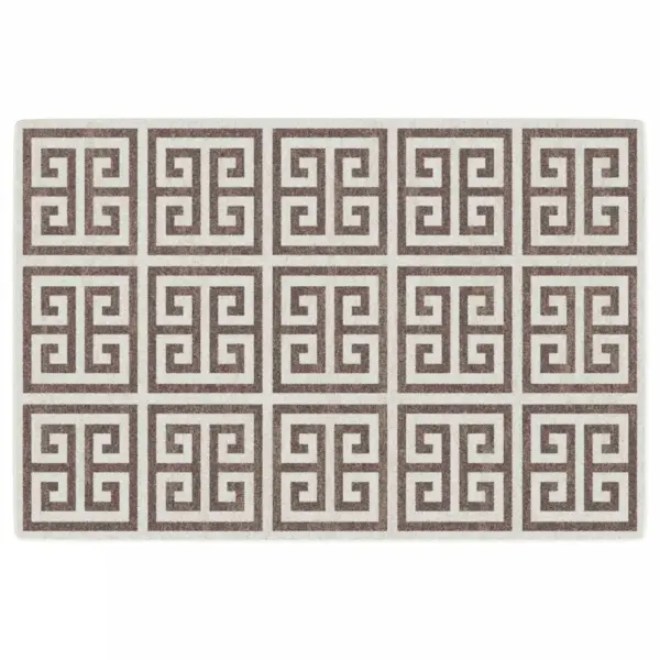 Toa- ja õuevaip lühikese karvaga, mitmevärviline pruun muster, 120 x 180 cm – 2