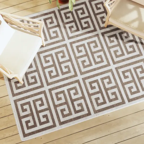 Mitmevärviline toa- ja õuevaip madala karvaga, 160 x 230 cm – 4