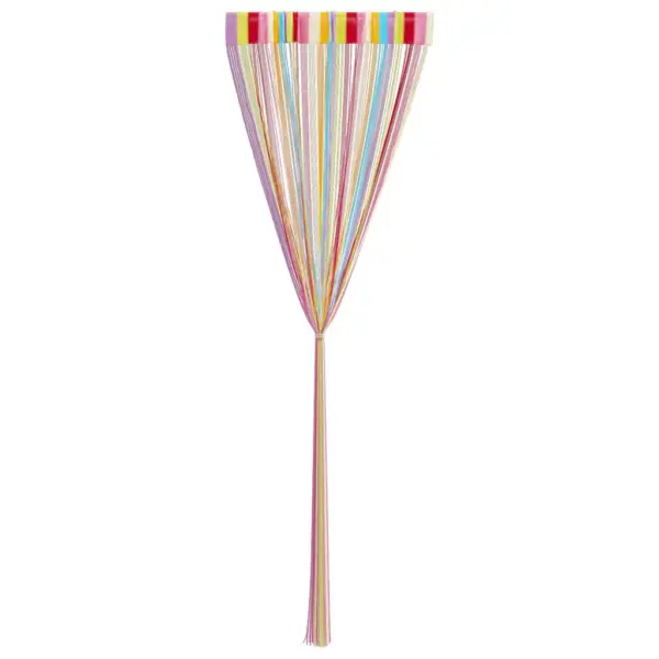 Mitmevärvilised nöörkardinad uksele ja aknale, 2 tk, 140 x 250 cm, polüester – 5