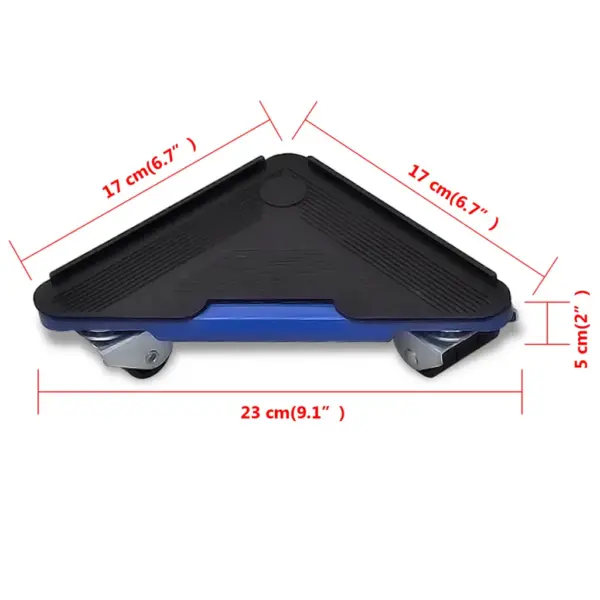 Mööbli transportimise komplekt tõstehoova ja ratastega nurga alustega, kuni 300 kg – 6